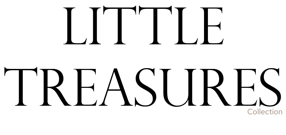 Text 'LITTLE TREASURES Collection' in black on a white background