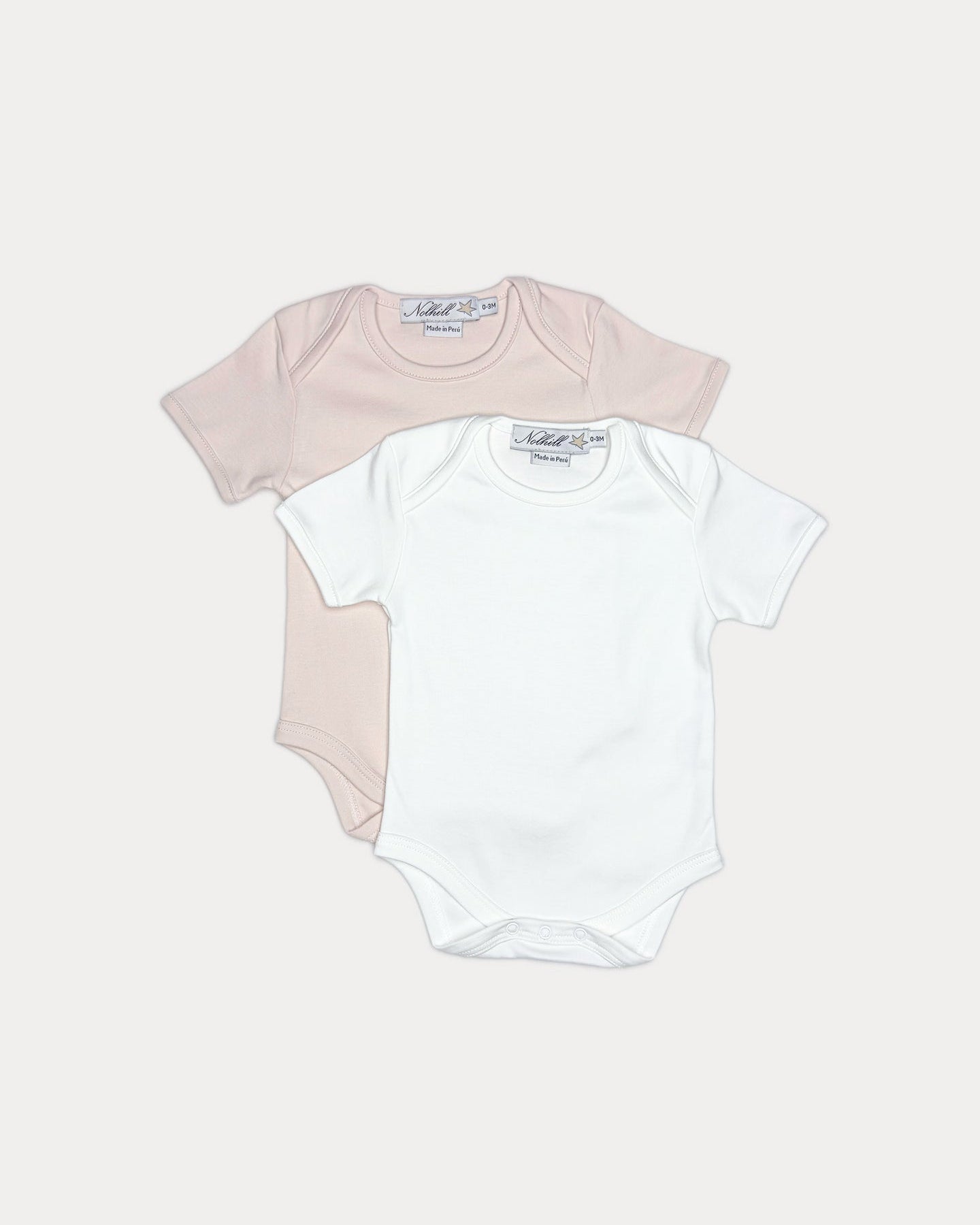 White, Oatmeal, newborn bundle in premium Pima cotton, gift ready set